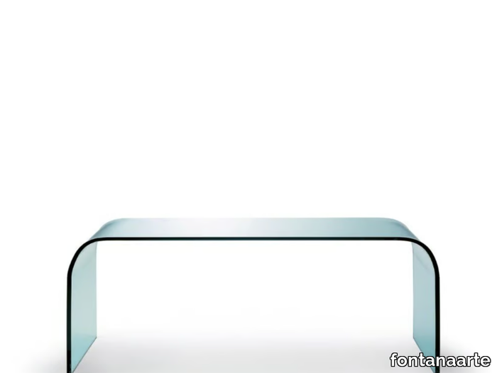 FONTANA - Rectangular float glass coffee table _ FontanaArte