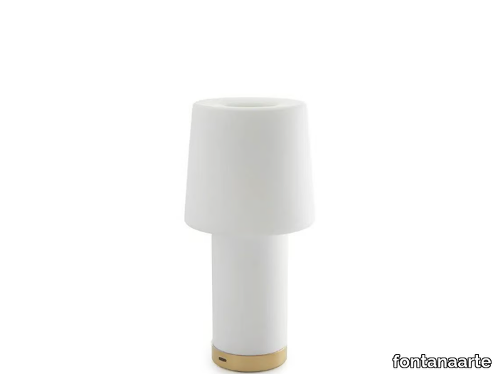 CAMEO - Rechargeable blown glass table lamp _ FontanaArte