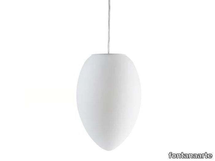 UOVO - Blown glass pendant lamp _ FontanaArte