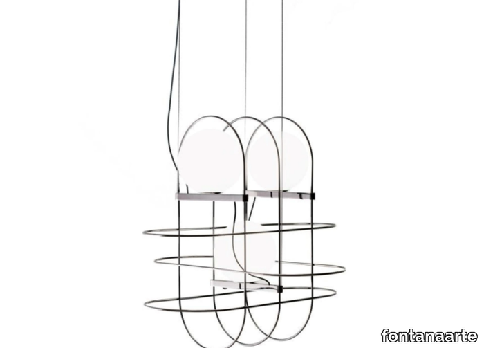 SETAREH - LED metal pendant lamp _ FontanaArte