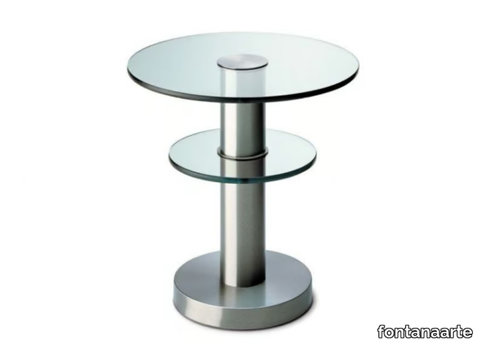 TAVOLINO 1932 - Round float glass coffee table _ FontanaArte