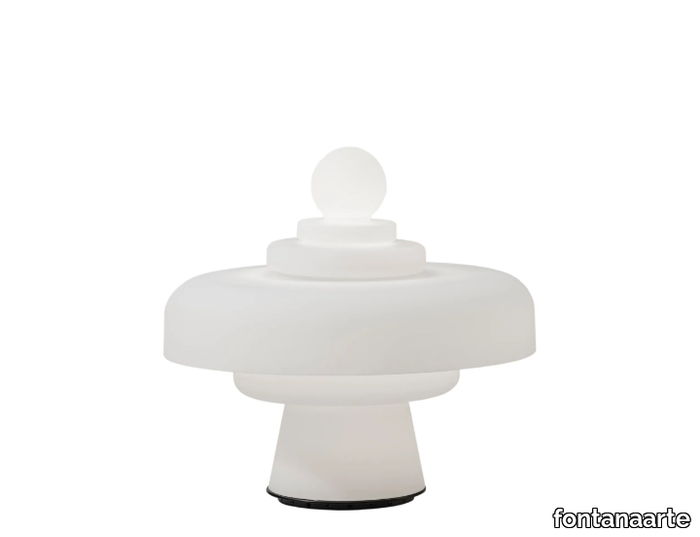 REGINA - LED blown glass table lamp _ FontanaArte