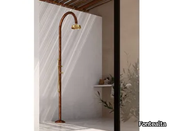 ORIGO RAME C50R.E - Copper outdoor shower _ Fontealta