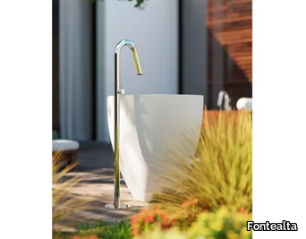 TWIGGY CS40L.M - Floor standing stainless steel 316 washbasin tap _ Fontealta