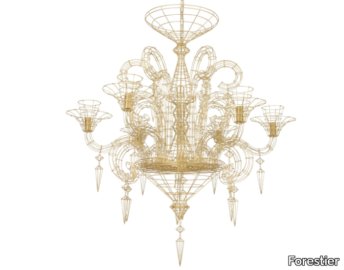 ANGELUS - Metal chandelier _ Forestier