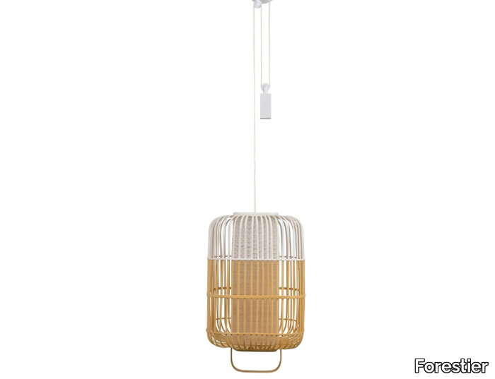 BAMBOO SQUARE - Bamboo pendant lamp _ Forestier