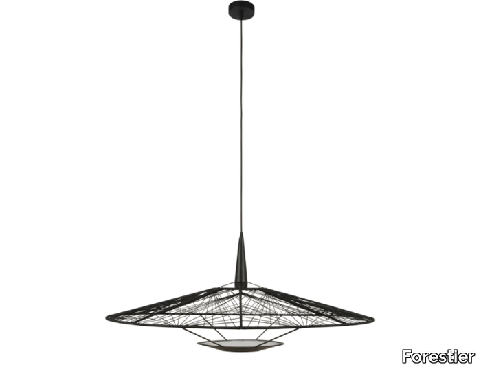 CARPA - LED direct-indirect light cotton pendant lamp _ Forestier