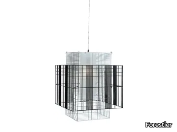 MESH CUBIC M - Metal pendant lamp _ Forestier