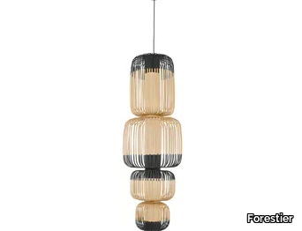 BAMBOO LIGHT TOTEM 4 LIGHTS - Bamboo pendant lamp _ Forestier