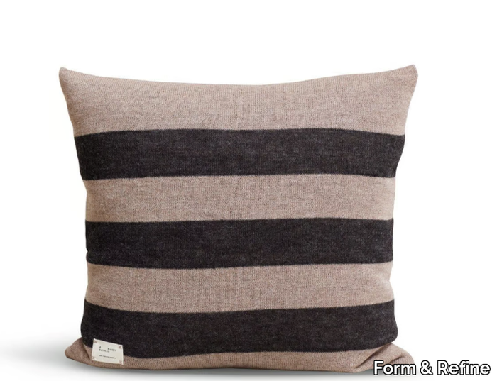 AYMARA - Striped square alpaca cushion _ Form & Refine