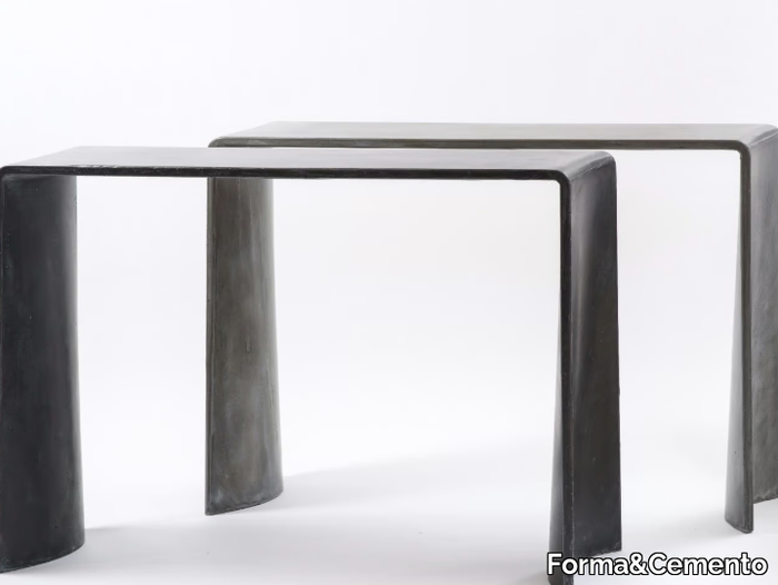 TADAO - Rectangular cement console table _ Forma&Cemento