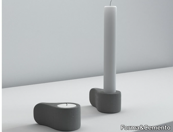 VERTEBRA - Cement candle holder _ Forma&Cemento