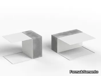 HERGOZ - Cement coffee table / bedside table _ Forma&Cemento