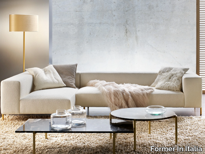 BRERA - Sectional fabric sofa with chaise longue _ Former In Italia