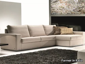 EVER - Sectional fabric sofa with chaise longue _ Former In Italia