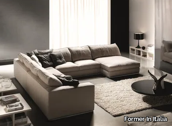 ERMES - Corner sectional fabric sofa _ Former In Italia