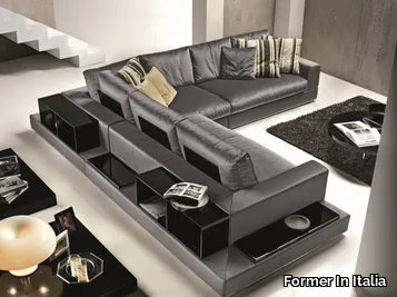 MY WAY PLUS - Corner sectional velvet sofa _ Former In Italia