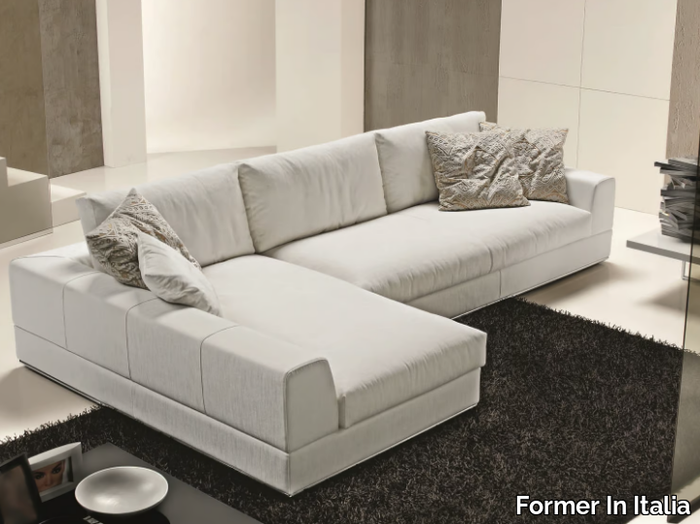 MY WAY - Sectional fabric sofa with chaise longue _ Former In Italia