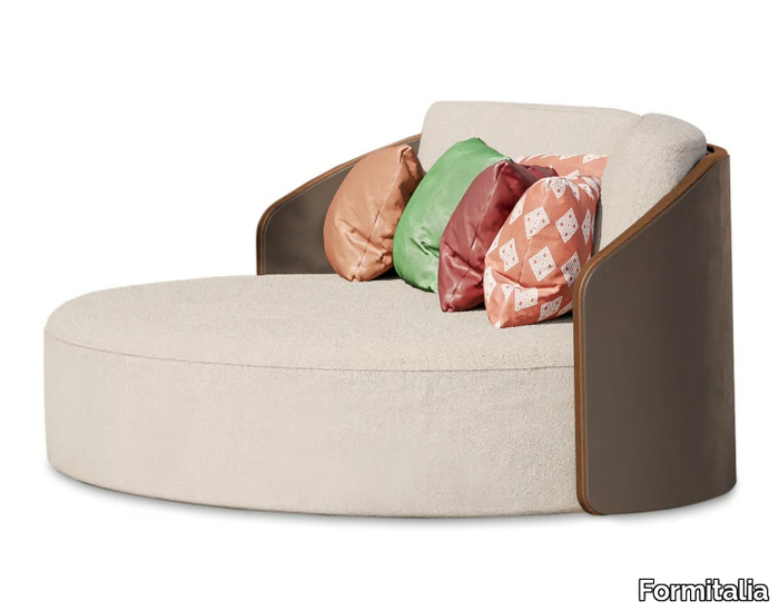 WINSTON - 2 seater round fabric garden sofa _ Formitalia