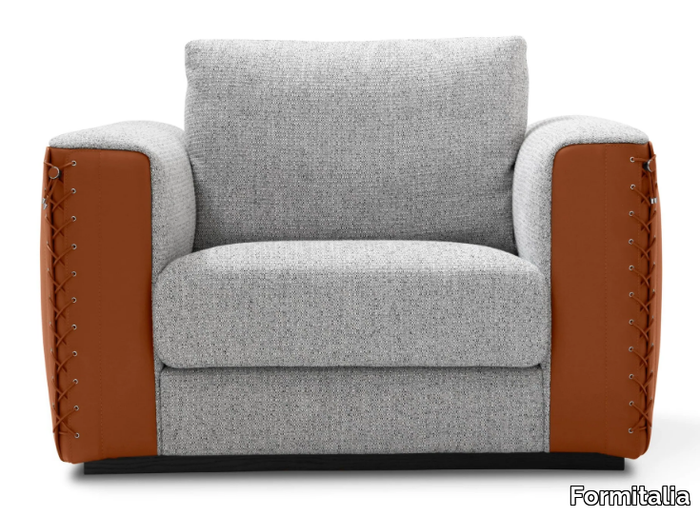 CLARISSA - Fabric armchair with armrests _ Formitalia