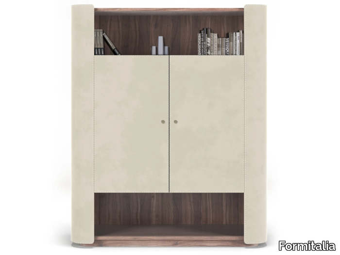 DOWNTOWN - Leather highboard with doors _ Formitalia