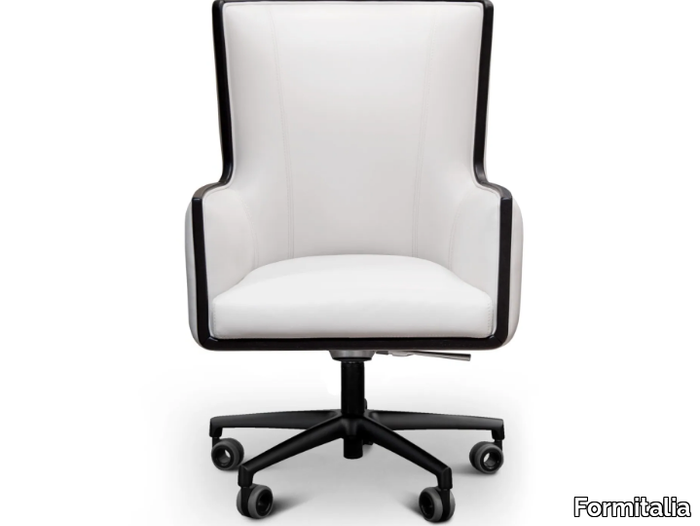 NIXON - Swivel office chair with castors with 5-Spoke base _ Formitalia