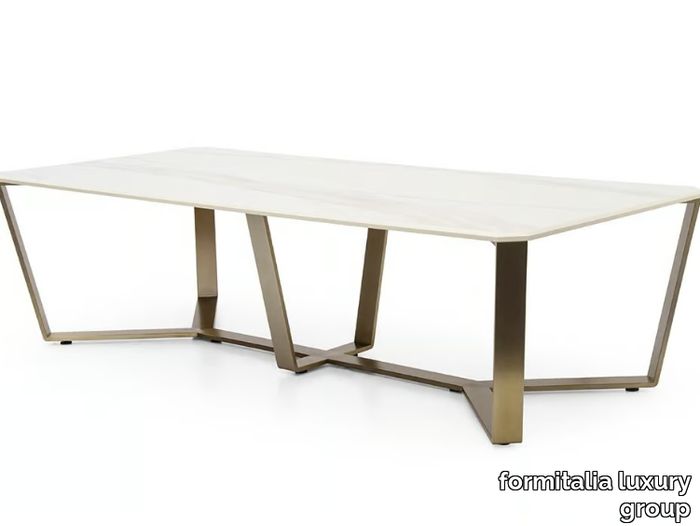 MORGAN - Rectangular Carrara marble table _ formitalia luxury group