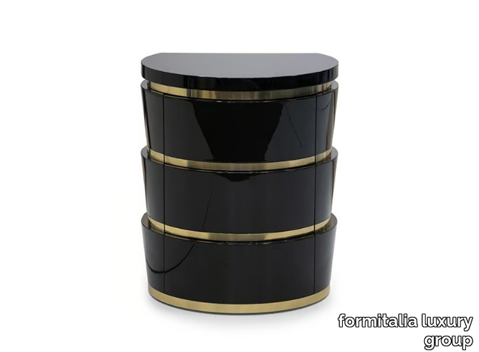 MUZIO - Oval bedside table with drawers _ formitalia luxury group