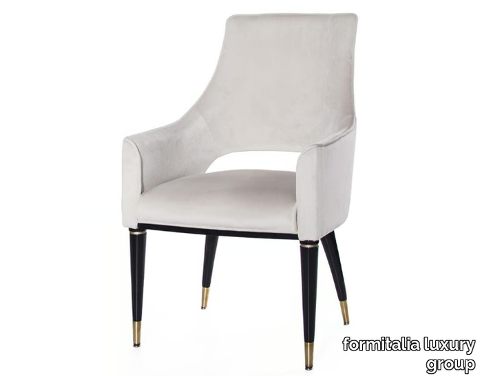 MUZIO - Upholstered high-back velvet chair _ formitalia luxury group