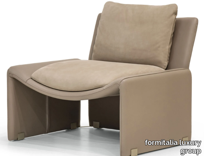 V263 - Tanned leather armchair _ formitalia luxury group