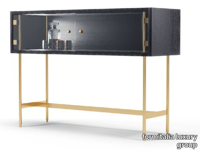 JEFFERY - Wood and glass bar cabinet _ formitalia luxury group