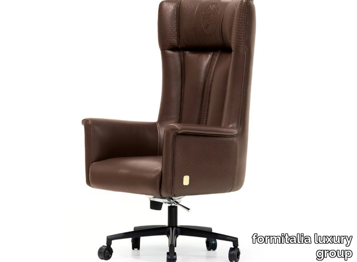 KOWLOON - Swivel leather executive chair _ formitalia luxury group