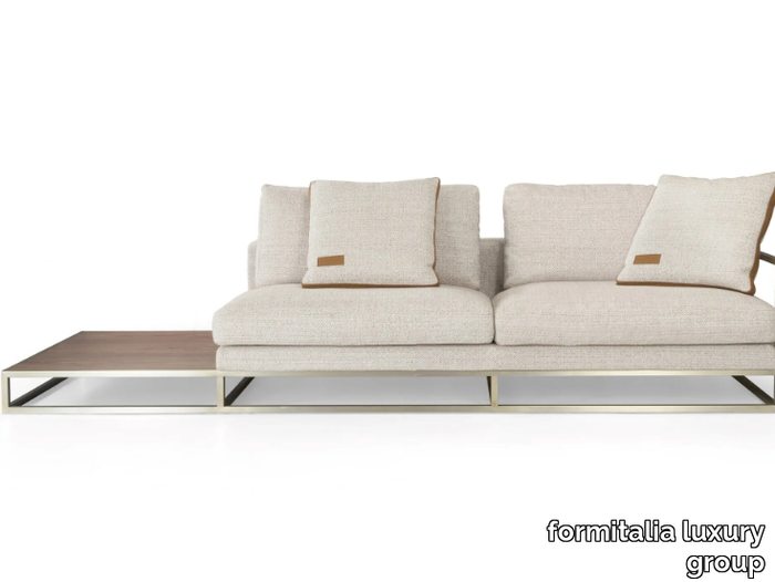 V210-L - Fabric sofa with integrated magazine rack _ formitalia luxury group