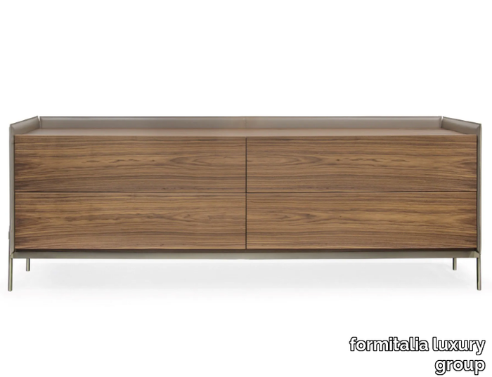 V246 - Tanned leather sideboard with drawers _ formitalia luxury group