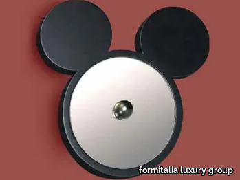 CARTOON - Round framed wood and glass mirror _ formitalia luxury group