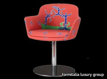 SCIMMIA - Upholstered fabric easy chair with armrests _ formitalia luxury group