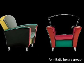 SWING - Upholstered armchair with armrests _ formitalia luxury group