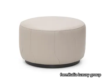 PIER - Round leather pouf _ formitalia luxury group