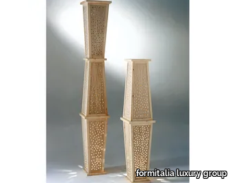 TOTEM DI LUCE - Handmade wooden floor lamp _ formitalia luxury group