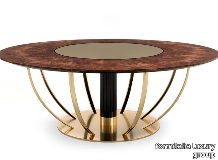 DOME - Round dining table with Lazy Susan _ formitalia luxury group