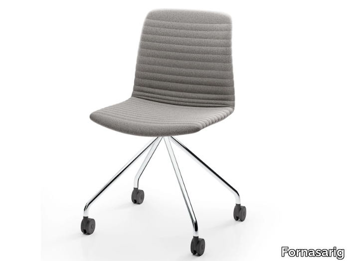 CATO - Swivel fabric office chair with castors _ Fornasarig