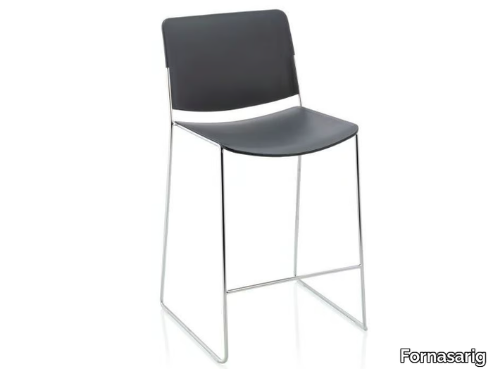 LINK - Stool with back _ Fornasarig