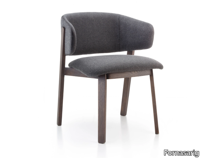 WOLFGANG 54 - Fabric chair with armrests _ Fornasarig