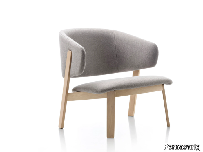 WOLFGANG - Upholstered fabric easy chair _ Fornasarig