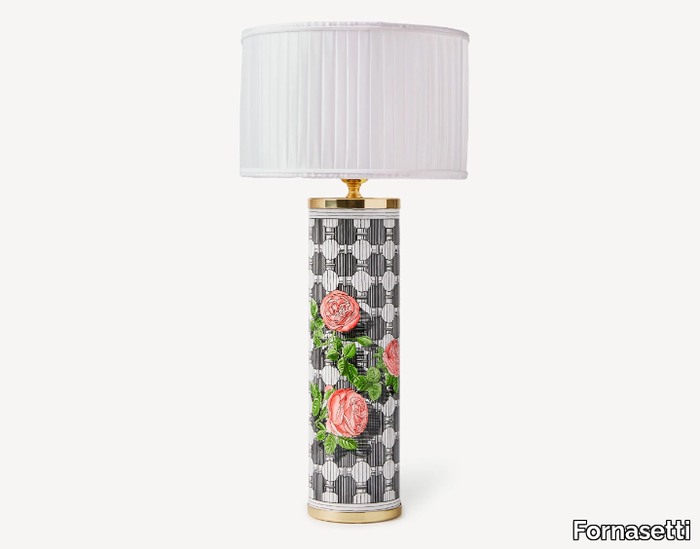 MUSCIARABIA CON ROSE - Metal table lamp _ Fornasetti