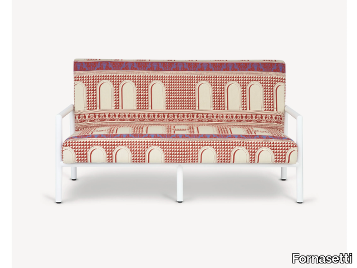 FACCIATA QUATTROCENTESCA - Garden sofa _ Fornasetti