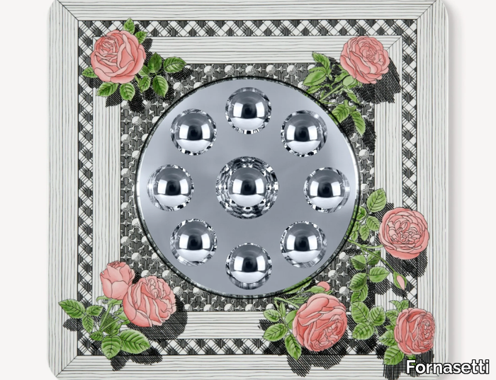 MUSCIARABIA CON ROSE - Framed mirror _ Fornasetti