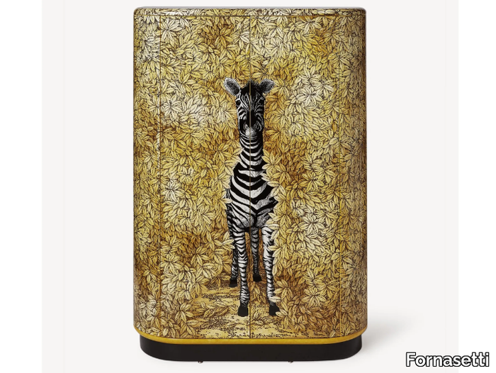 ZEBRA - Curved cabinet _ Fornasetti