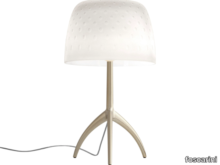 LUMIERE 30TH - LED blown glass and aluminium table lamp _ Foscarini