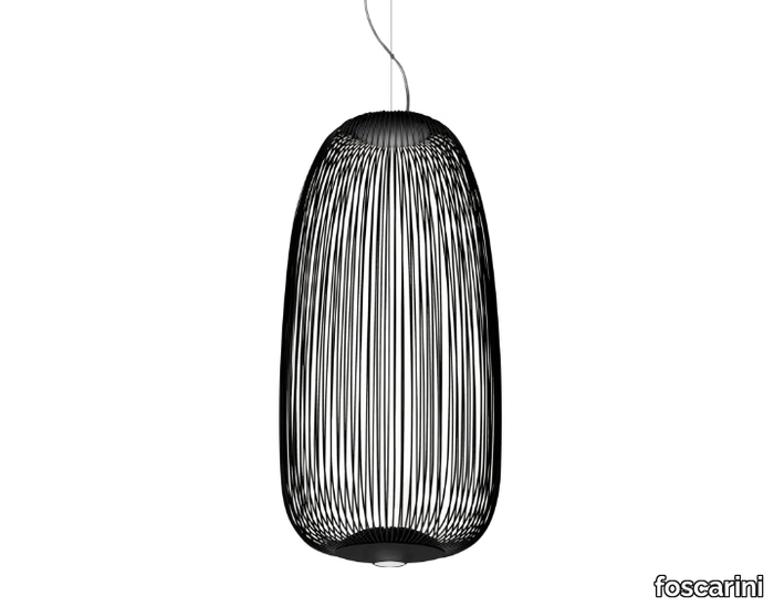 SPOKES 1 - LED epoxy paint steel pendant lamp _ Foscarini